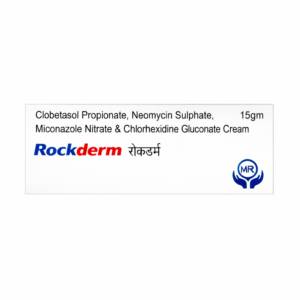 Rockderm Cream | Clobetasol, Neomycin, Miconazole & Chlorhexidine