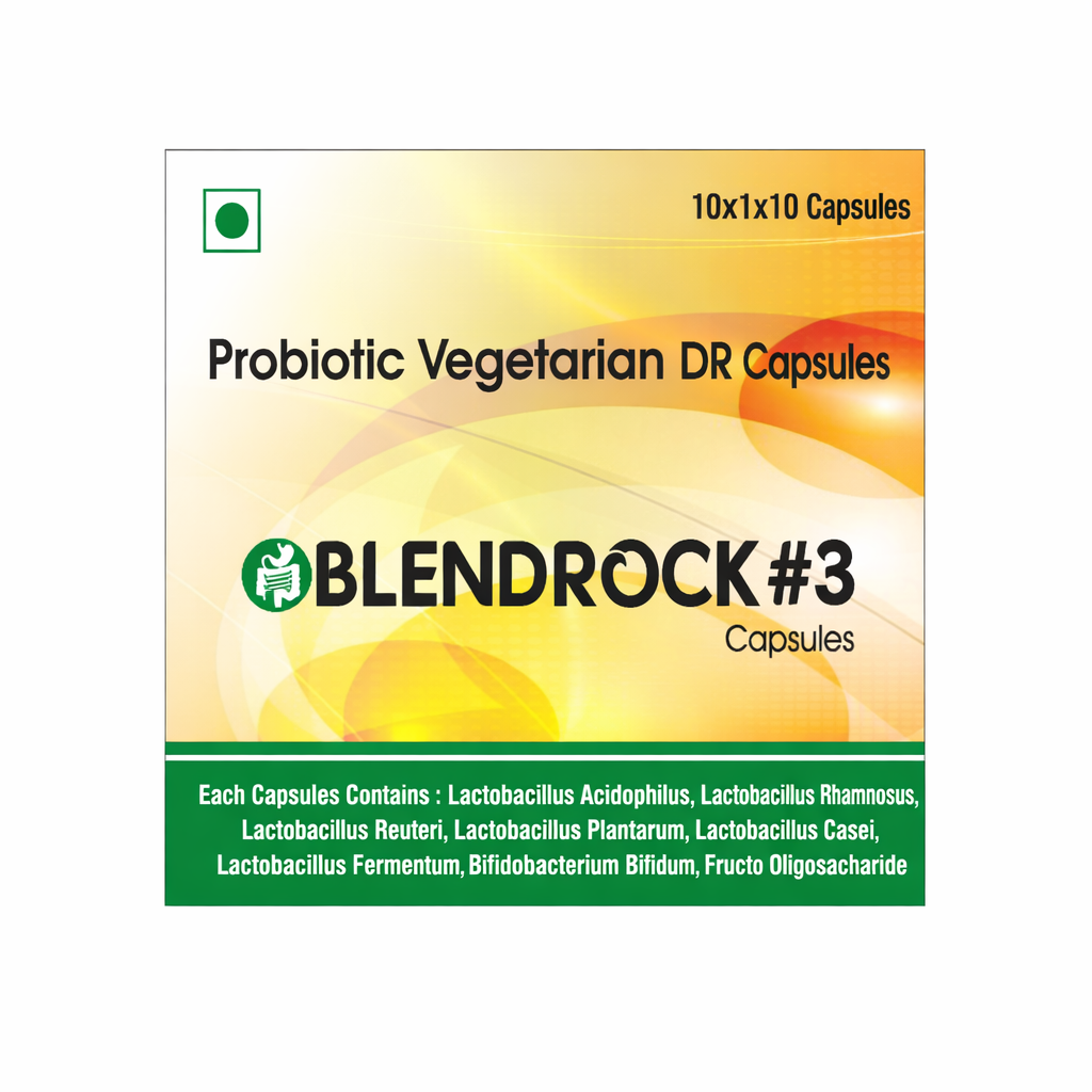 Blendrock#3 Capsules | Probiotic Vegetarian DR Capsules